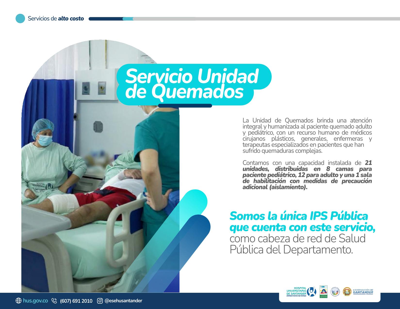 SERVICIO UNIDAD QUEMADOS
